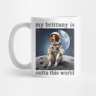 Outta This World Brittany Dog Mug